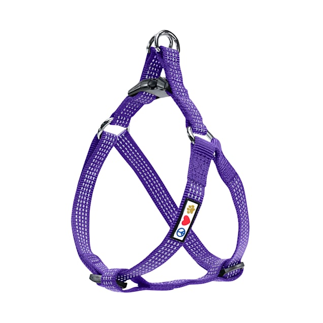 Pawtitas Reflective Purple Puppy or Dog Harness, X-Small - Carousel image #1