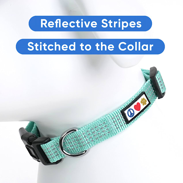 Pawtitas soft adjustable reflective padded deals dog collar
