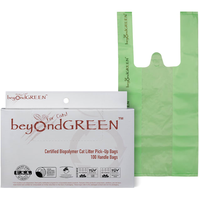 beyondGREEN Plant Based Regular Cat Litter Poop Waste Pick Up Bags