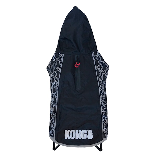 KONG Black Elements Dog Rain Jacket, Small - Carousel image #1