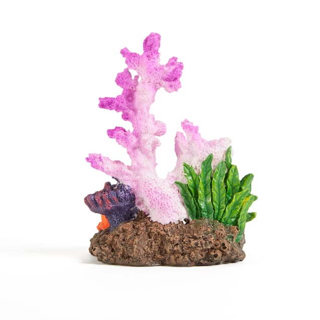 Imagitarium Pink Coral Aquarium Decor, Medium