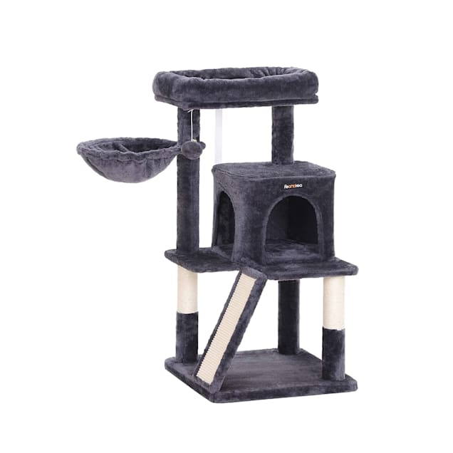 Feandrea Dark Gray Cat Tree Condo 37 8 H Petco