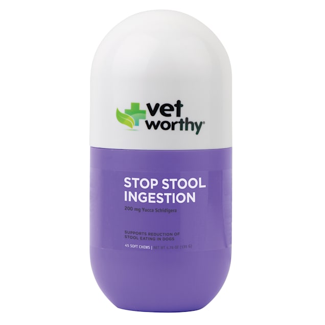 Vet Worthy Stop Stool Ingestion Soft Chews for Dogs, Count of 45 - Carousel image #1