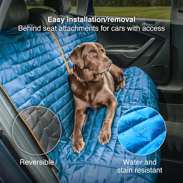 Kurgo Coastal Blue Charcoal Loft Bench Seat Cover for Dogs 55