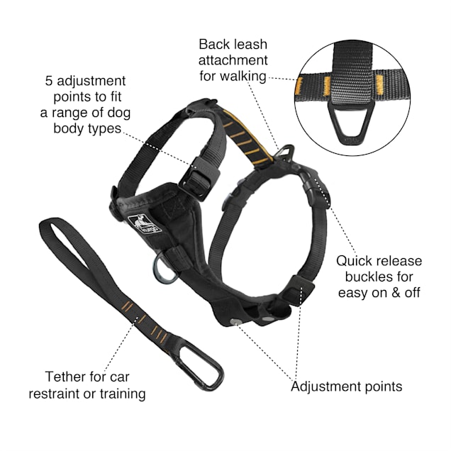 Kurgo Tru Fit Smart Dog Harness Quick Release, Small