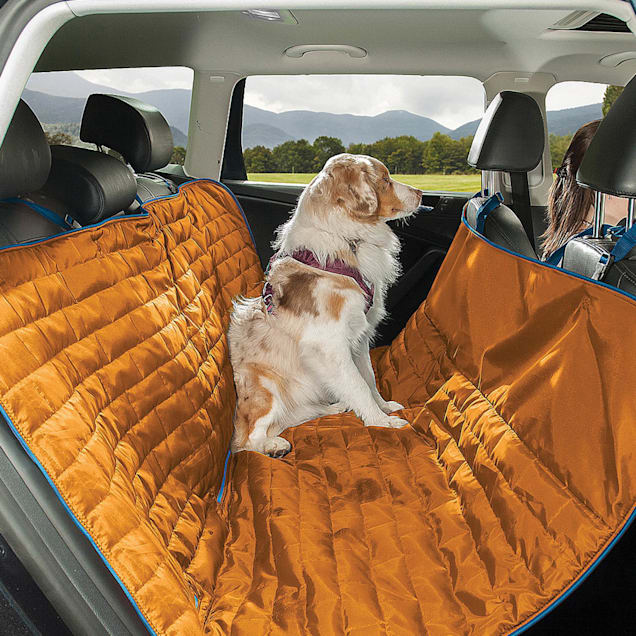 Kurgo Coastal Blue Orange Loft Hammock for Dogs 55