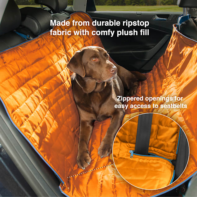 Kurgo Coastal Blue Orange Loft Hammock for Dogs 55