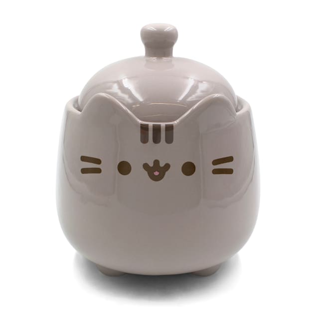 Pusheen Ceramic Treat Jar for Cats, Large - Carousel image #1