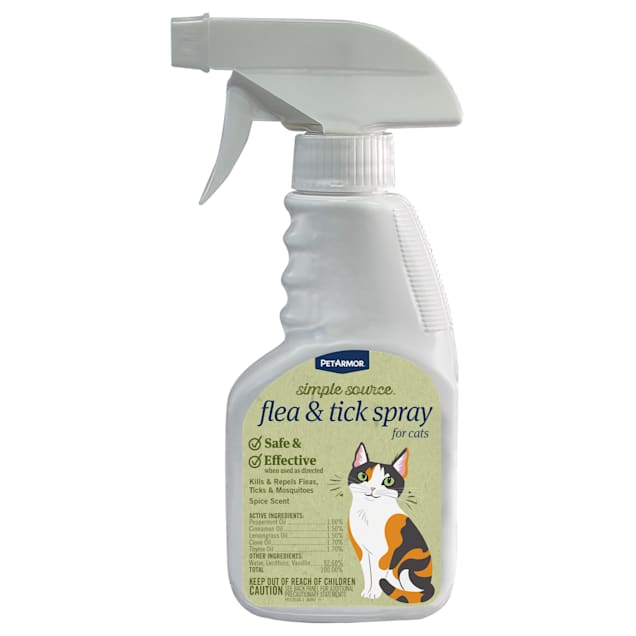 PetArmor Simple Source Flea & Tick Spray for Cats, 8 fl. oz. - Carousel image #1