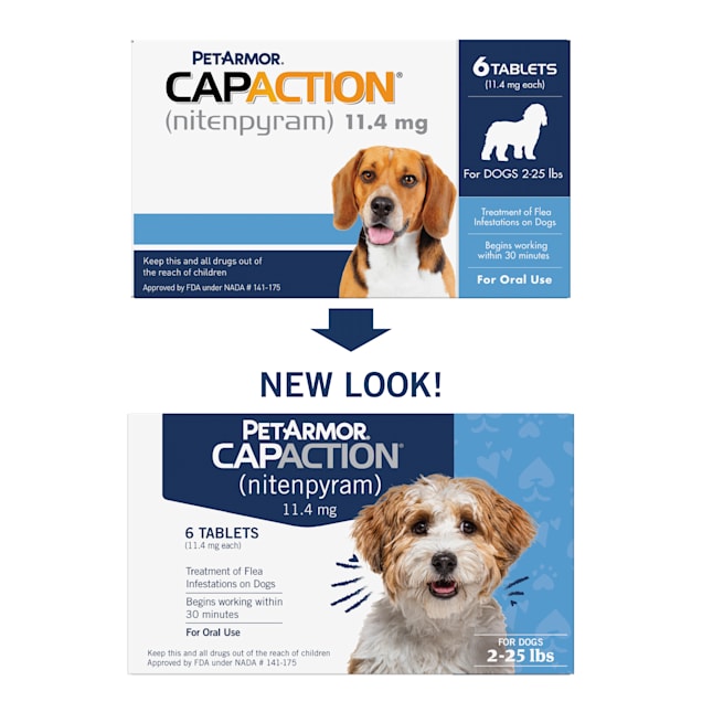 Capaction Fast Acting Flea Treatment for Small Dogs 6 Tablets