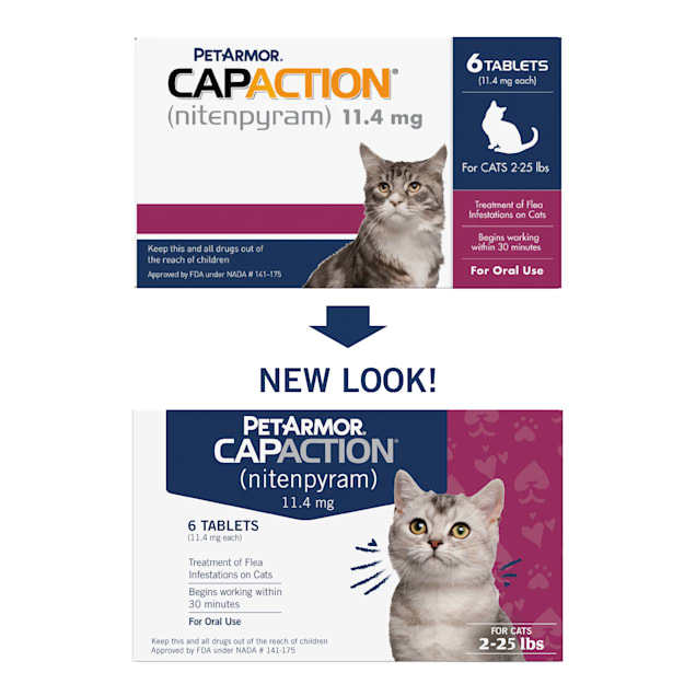 CapAction Fast Acting Oral Flea Treatment for Cats Count of 6 Petco