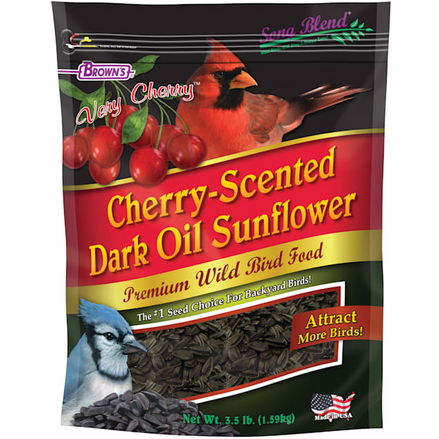 FM Browns Song Blend Very Cherry Scented Dark Oil Sunflower Seeds Bird Food, 3.5 lbs. - Carousel image #1