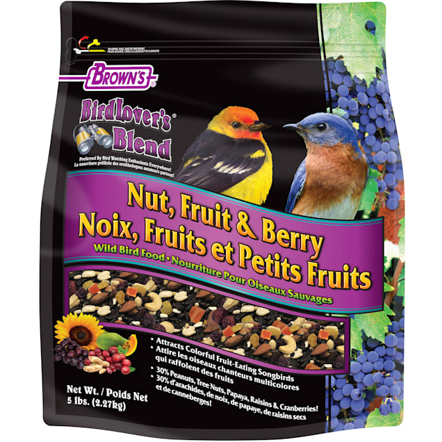 Brown's Bird Lover's Blend Nuts Berries & Bugs Blend Dry Food, 5 lbs.