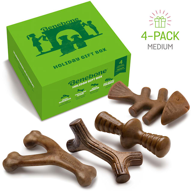 Benebone Holiday Dog Toy, Pack of 4, Medium - Carousel image #1