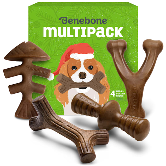 Benebone Holiday Dog Toy, Pack of 4, Medium - Carousel image #1