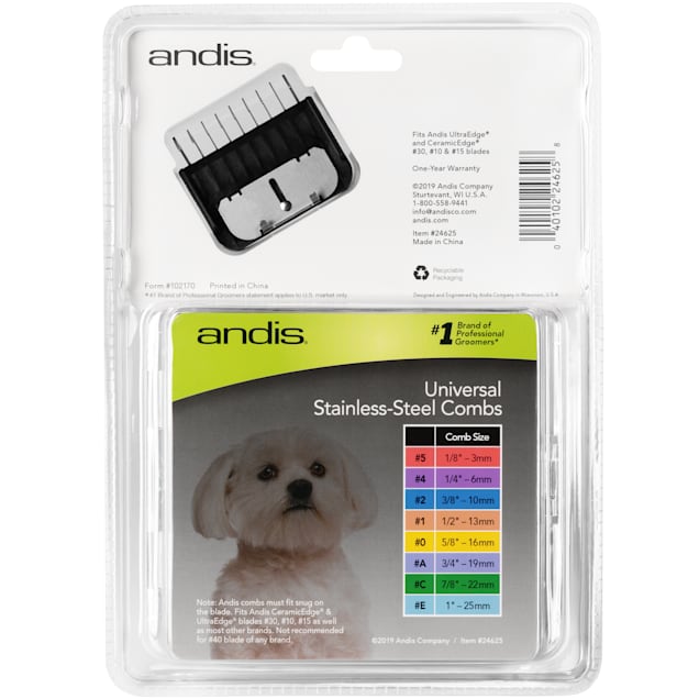 Andis dog clipper guards shop