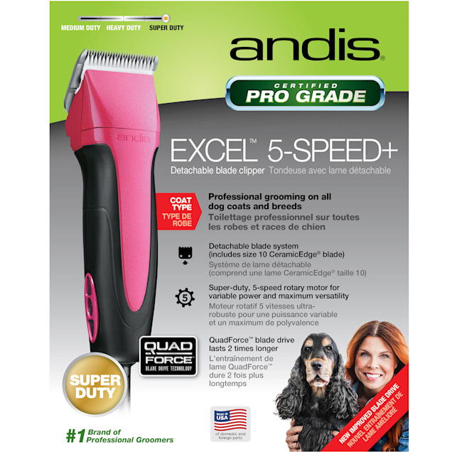 Andis Excel 5-Speed Detachable Blade Clipper for Dogs - Carousel image #1