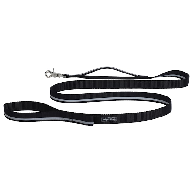 West Paw Strolls Leash with Traffic Handle in Reflective Black for Dogs, Small, 72" L - Carousel image #1