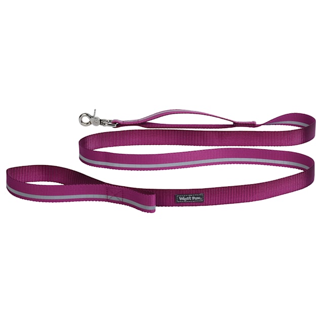West Paw Strolls Leash with Traffic Handle in Reflective Fuchsia for Dogs, Small, 72" L - Carousel image #1