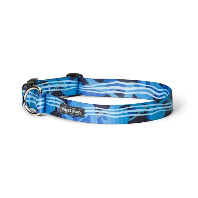 West Paw Outings Collar in Blue Groove for Dogs, Small - Carousel image #1