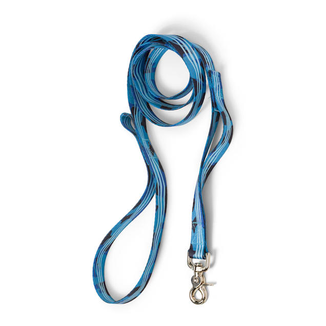West Paw Outings Leash with Traffic Handle in Blue Groove for Dogs, 60" L - Carousel image #1