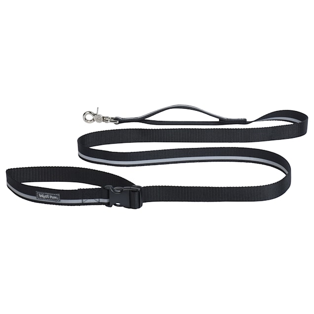 West Paw Strolls Tether Leash with Traffic Handle in Reflective Black for Dogs, Small, 72" L - Carousel image #1