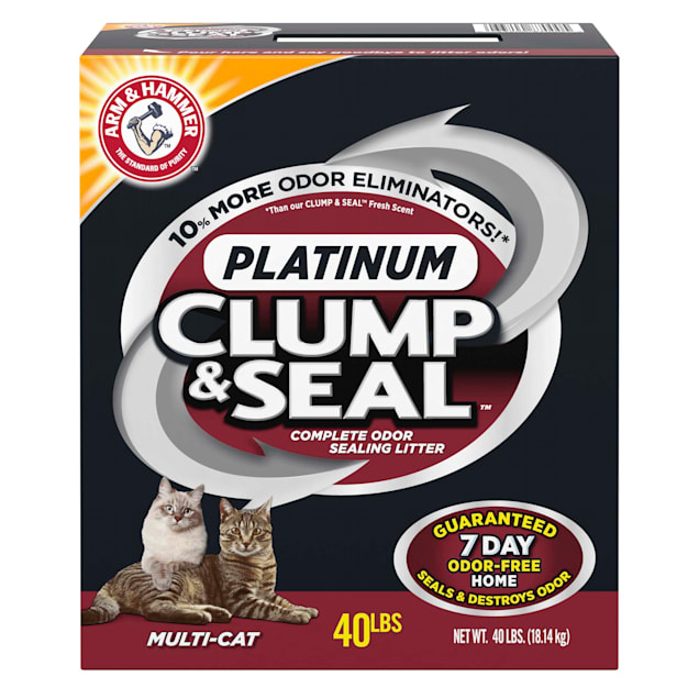 Arm & Hammer Clump & Seal Platinum Multi-Cat Litter, 40 lbs. - Carousel image #1
