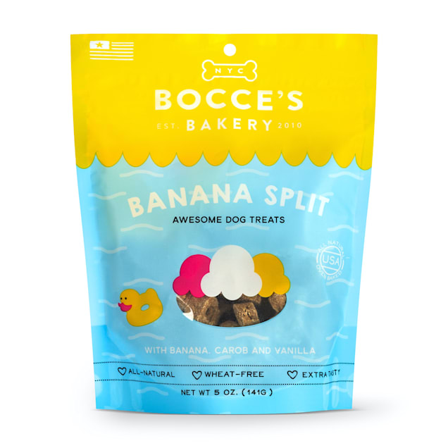 Bocce's Bakery Banana Split Dog Biscuits, 5 oz. - Carousel image #1