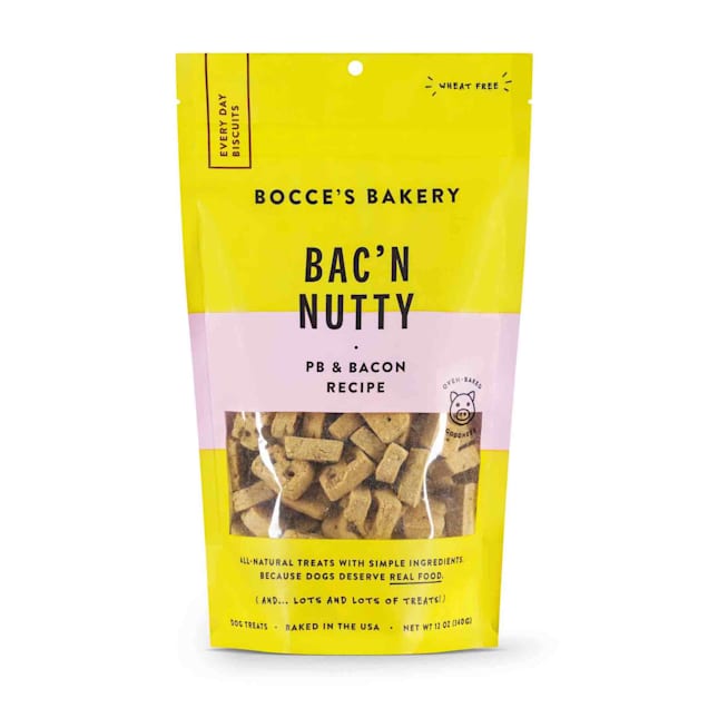Bocce's Bakery Bac'n Nutty Biscuits for Dogs, 12 oz. - Carousel image #1