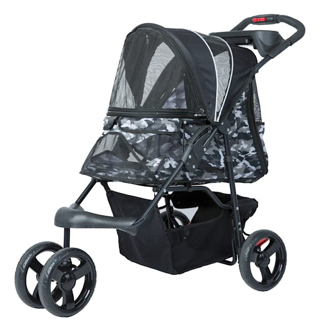 Petique Black Camo Pet Stroller - Carousel image #1