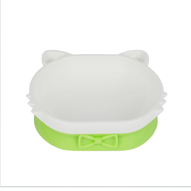Petique Green Eco-Friendly PLA Pet Dish Bowl for Cats - Carousel image #1
