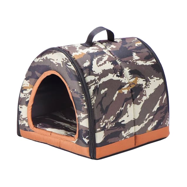 Petique Army One-Zip Pet House, 12" L X 12" W - Carousel image #1