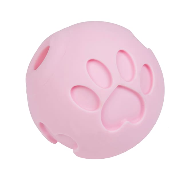 Petique Pink Paw Me! Treat Ball Dispenser for Pets, X-Small - Carousel image #1