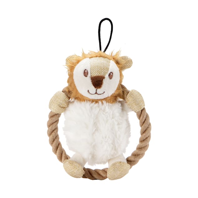 Petique Hula Hemp Rope Lion Dog Toy Small