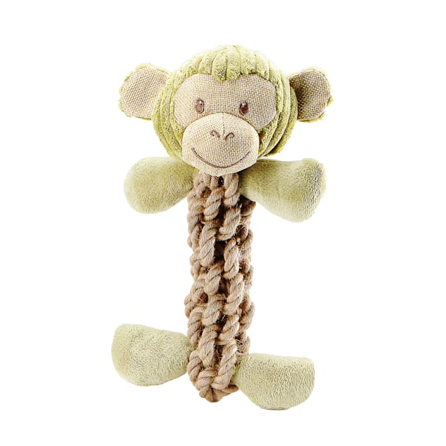 Petique Tough Hemp Monkey Dog Toy, Medium - Carousel image #1