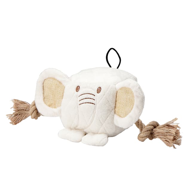 Petique Cute Chunky Elephant Dog Toy, Large - Carousel image #1