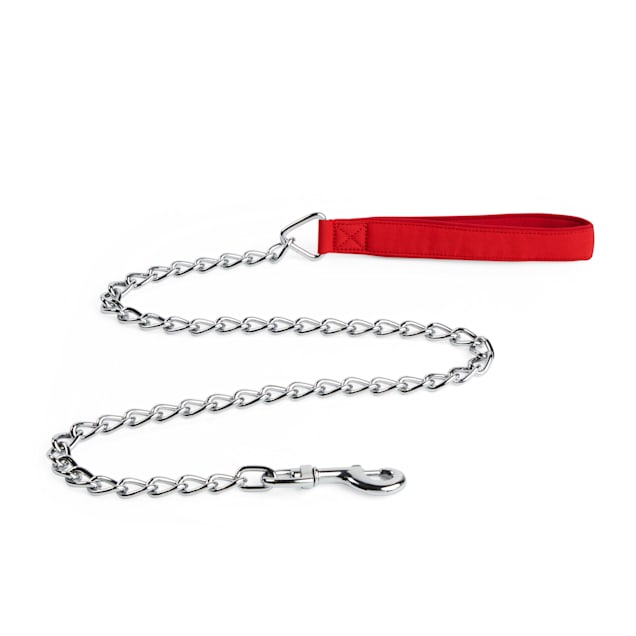 Dog leash with chain on end store