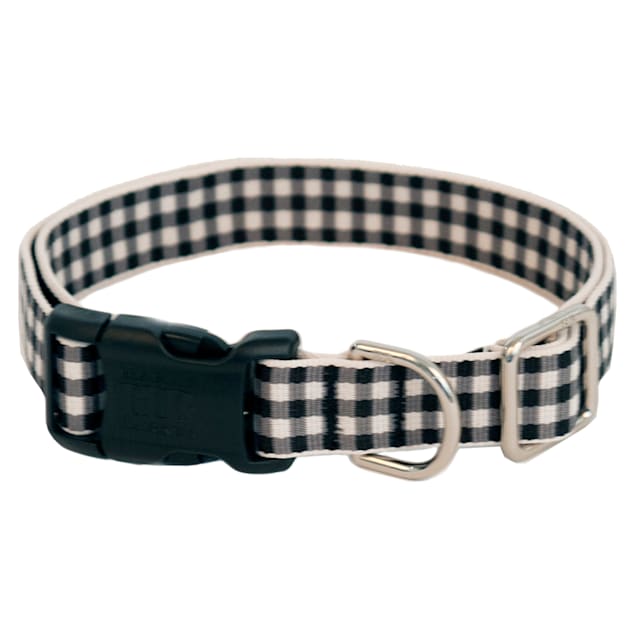 Harry Barker Black Gingham Dog Collar Small Petco