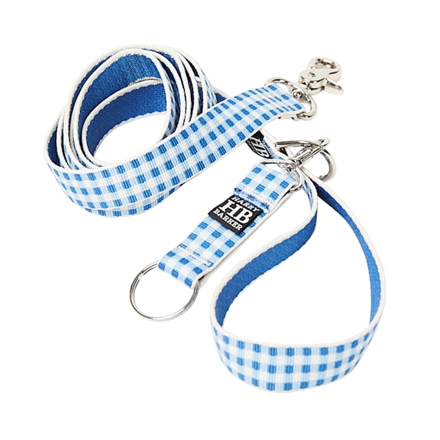 Harry Barker Blue Gingham Dog Leash Medium 6 ft. Petco