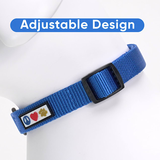 Pawtitas Solid Color Blue Puppy or Dog Collar X Small Petco