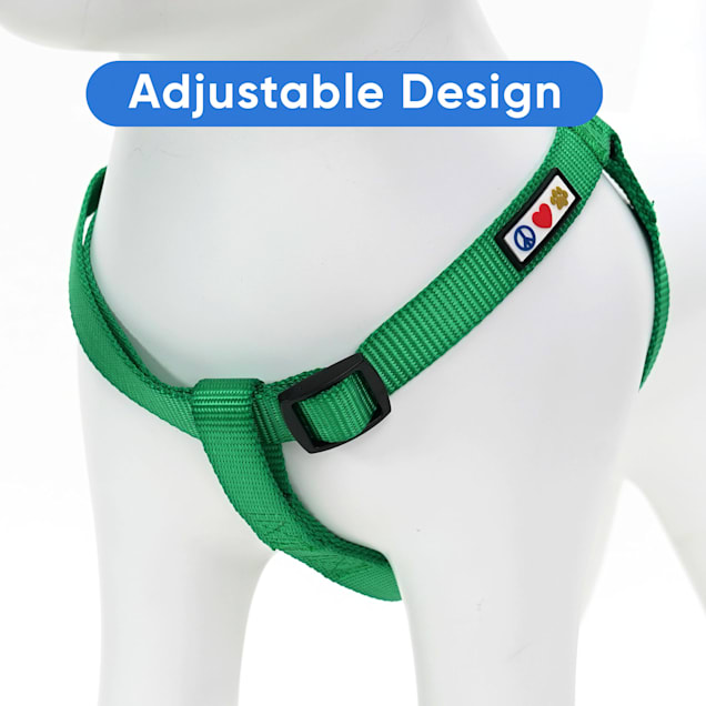 Pawtitas Solid Color Dark Green Puppy or Dog Harness X Small Petco
