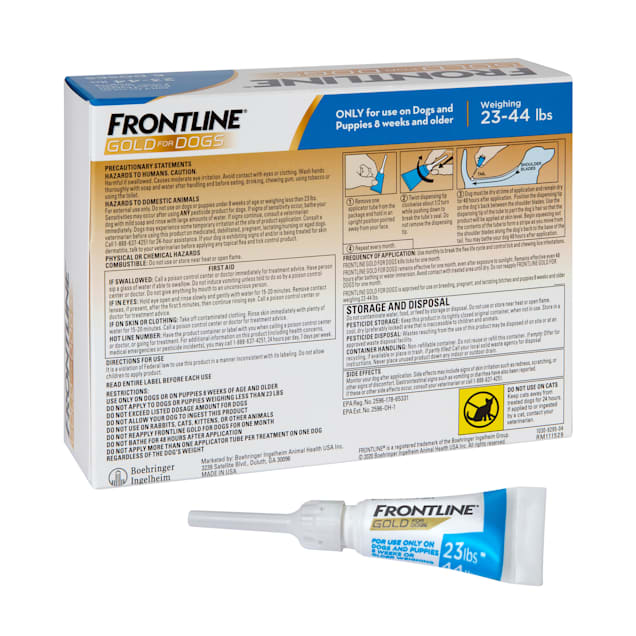FRONTLINE Gold Flea Tick Treatment for Medium Dogs Up to 23 to