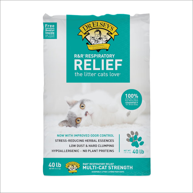Dr. Elsey's Respiratory Relief Clumping Clay Cat Litter, 40 lbs. - Carousel image #1