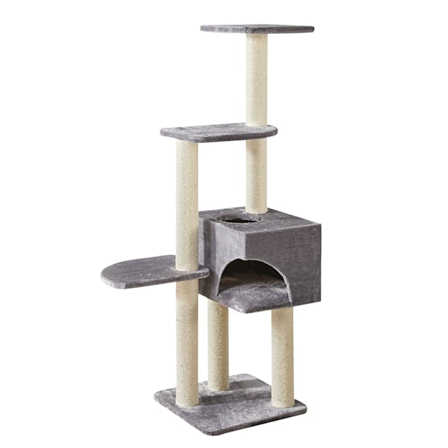 Two By Two Spruce 4 Level Cat Condo And Tree 17 L X 17 W X 54 3 H Petco