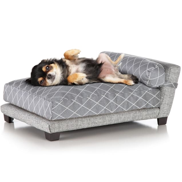Club Nine Pets Bada Orthopedic Dog Bed, 24" L X 16" W X 9" H, Gray - Carousel image #1
