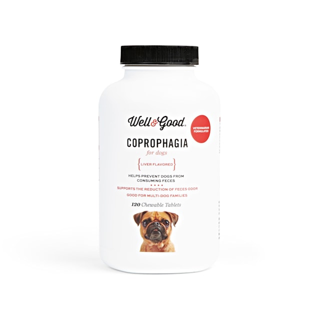 Well & Good Coprophagia Chewable Tablets for Dogs, Count of 120 - Carousel image #1