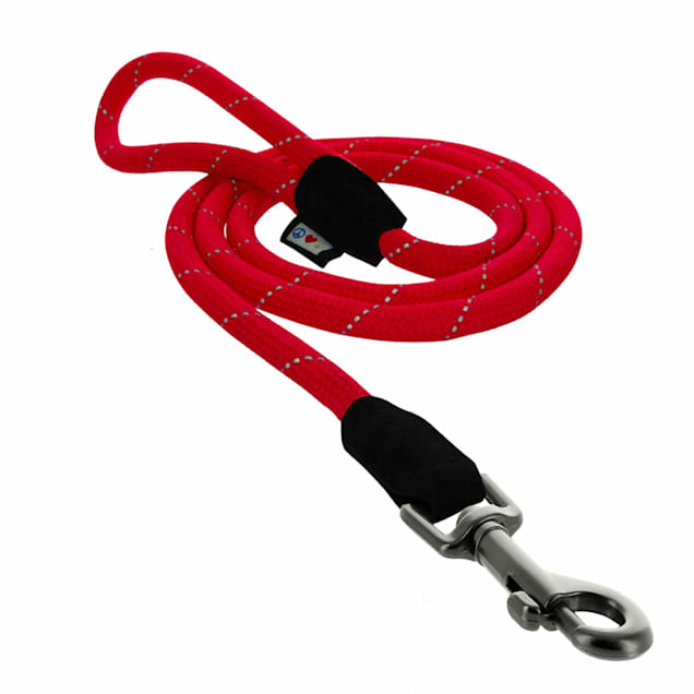 Pawtitas Red Rope Dog Leash, X-Small/Small, 6 ft. - Carousel image #1