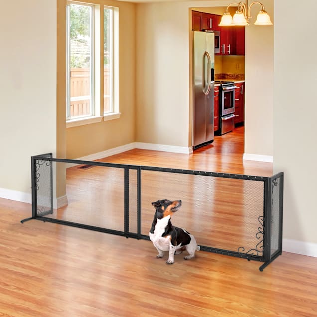 Black metal pet gate online