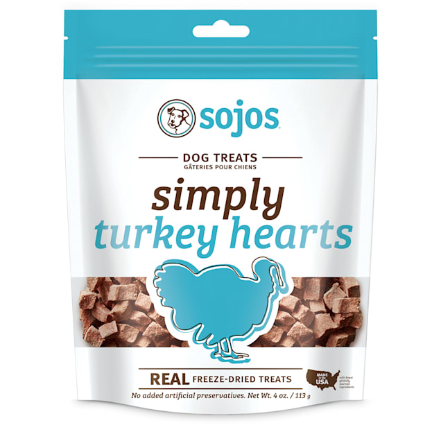 Sojos Simply Raw Turkey Freeze-Dried Dog Treats, 4 oz. - Carousel image #1
