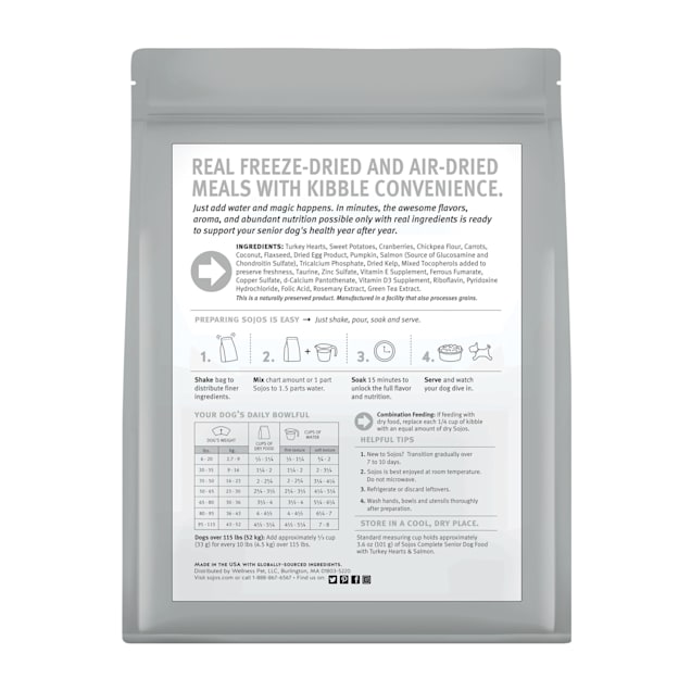 Sojos senior dog food online